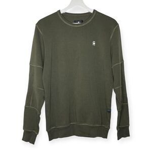 G Star Raw Correctline Sweatshirt Green Long Sleeve Crewneck Women’s Size Large